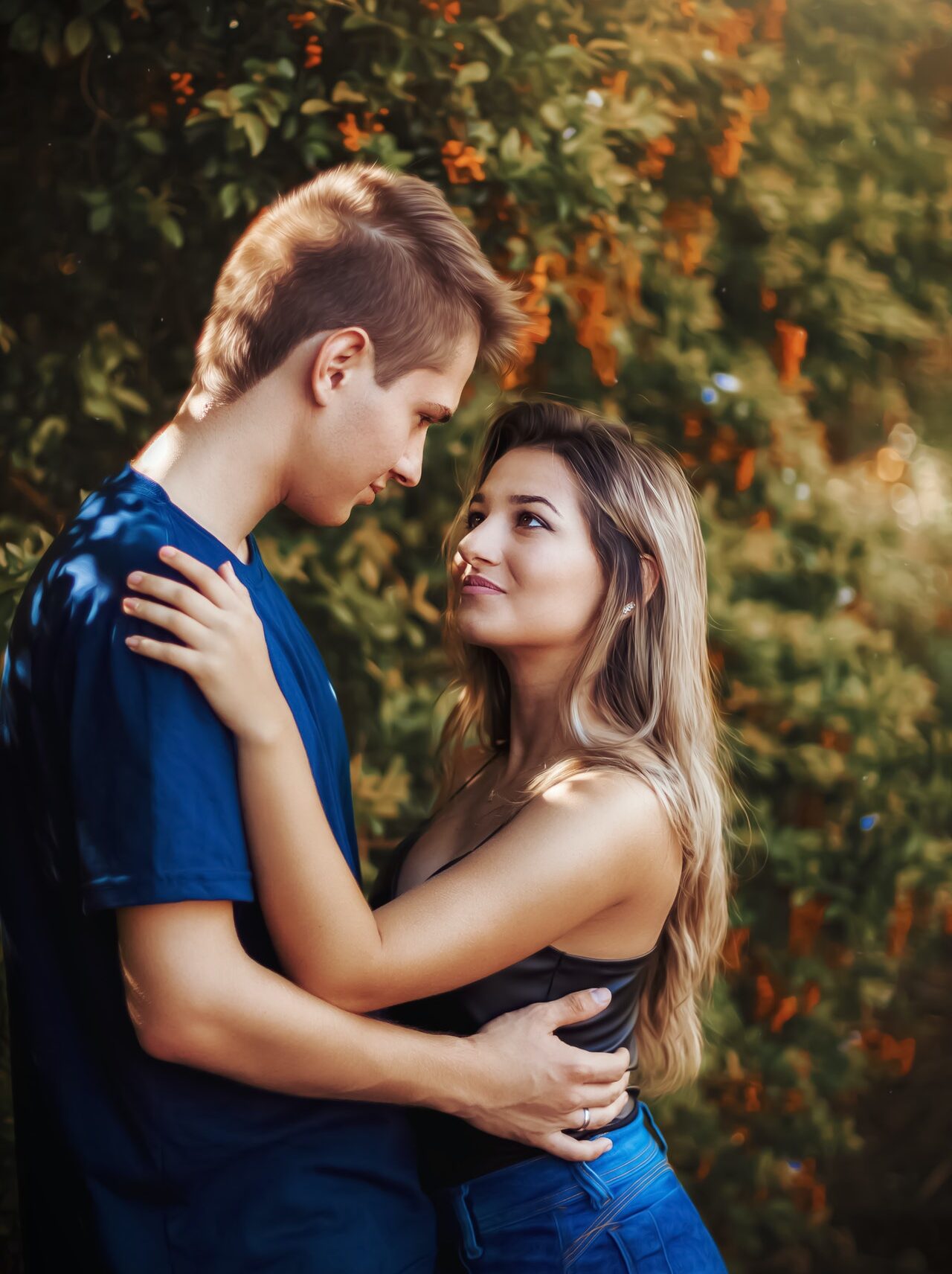 пара на природе